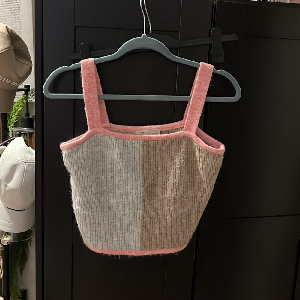 Anthropologie sweater cropped tank